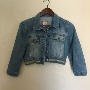 Paris Blues Light Blue Cropped Jean Jacket